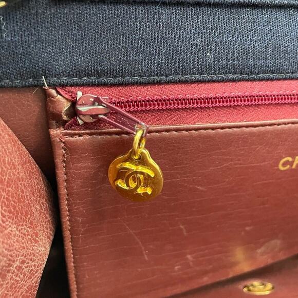 Vintage Chanel shoulder shoulder bag half flap - Picture 10 of 11